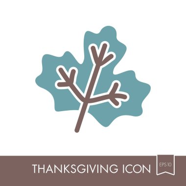 Sonbahar yaprakları akçaağaç simgesi