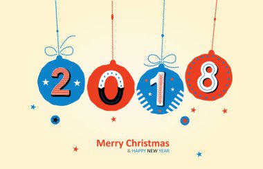 Neşeli Noel kartı mutlu yeni Eyar