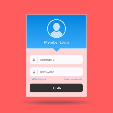 Oturum açma formu Tasarım