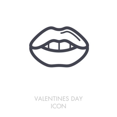 Kadının dudakları kutsal kişilerin resmi. Dişleri olan kadın ağız şekli