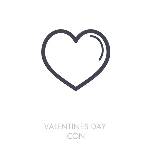 Hart pictogram, symbool van de liefde Valentijn — Stockvector