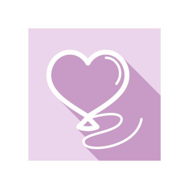 Kalp simgesi şeklinde balon