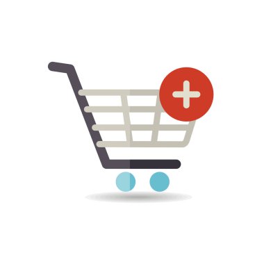Alışveriş sepeti simgesini artı işareti ile