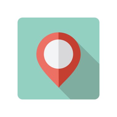 PIN harita vektör simgesi