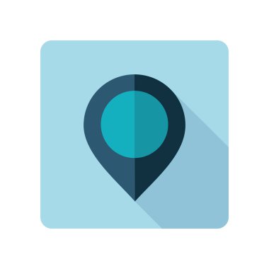 PIN harita vektör simgesi