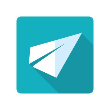 Kağıt Uçak, ileti simgesi düz vektör simgesi