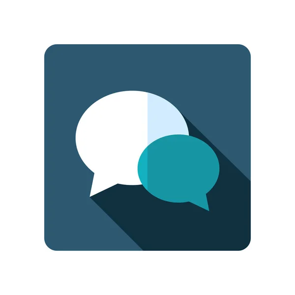 Chat vetor ícone de fala — Vetor de Stock
