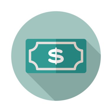 Doları para banknot simgesi