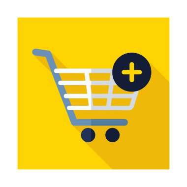 Alışveriş sepeti simgesini artı işareti ile