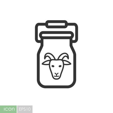 Süt için kapsayıcı simge vektör