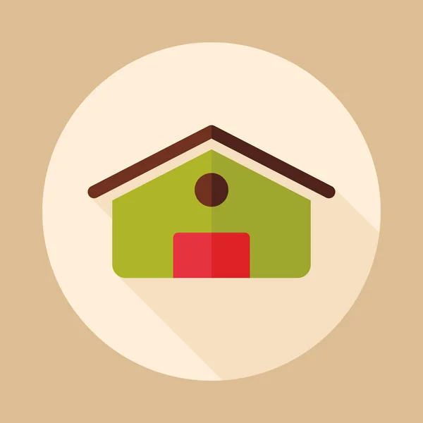 Farm barn vector icon — Stock Vector