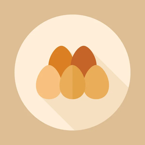 닭 계란 벡터 아이콘 — 스톡 벡터