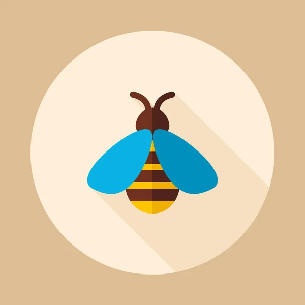 Honey bee vector icon — Stock Vector