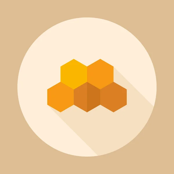 Honeycomb bee vector icon — Stock Vector