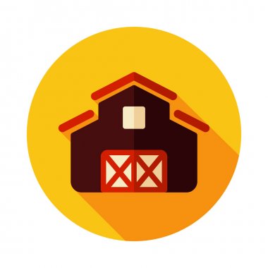 Çiftlik barn vektör simgesi
