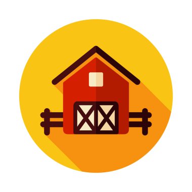 Çiftlik barn vektör simgesi