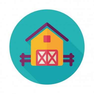 Çiftlik barn vektör simgesi