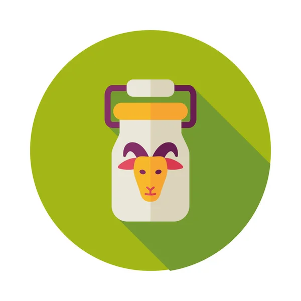 Can container for milk vector icon — Stock Vector