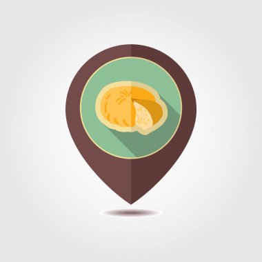 Keçi peyniri vektör PIN harita simgesi