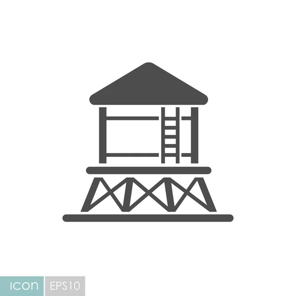 Icono de torre de agua — Vector de stock