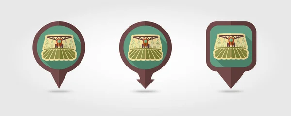 Traktor vattning, jord och gödsling fältet ikonen — Stock vektor