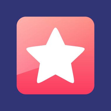 Yıldız, favori düz simge vektörü