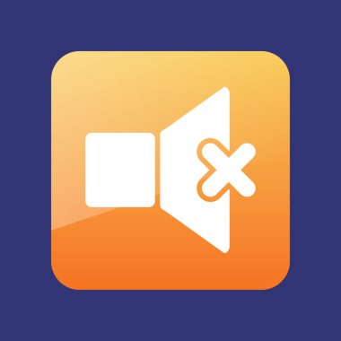 Ses düzlüğü simge vektörünü kapat