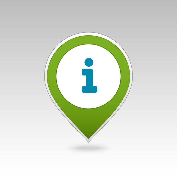 Information pin map icon. Map pointer. Map markers