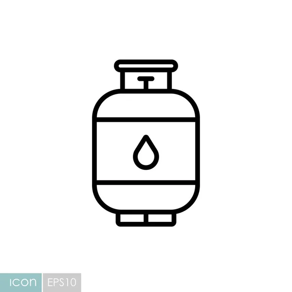 Propangasflaschen Vektor Symbol Grill Und Grill Zeichen Grafiksymbol Zum Kochen — Stockvektor