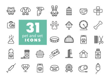 Hayvan ve veteriner vektör ikonu hazır. Evcil hayvan ve veteriner web sitesi ve uygulama tasarımı, logo, uygulama, UI için grafik sembolü