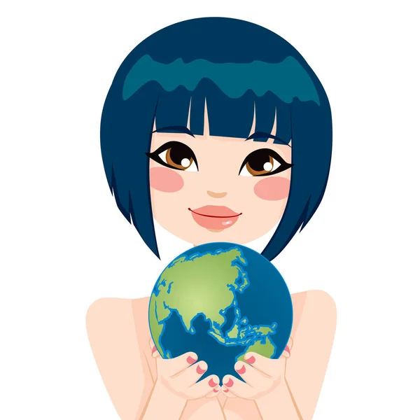 Asian Earth Woman — Stock Vector