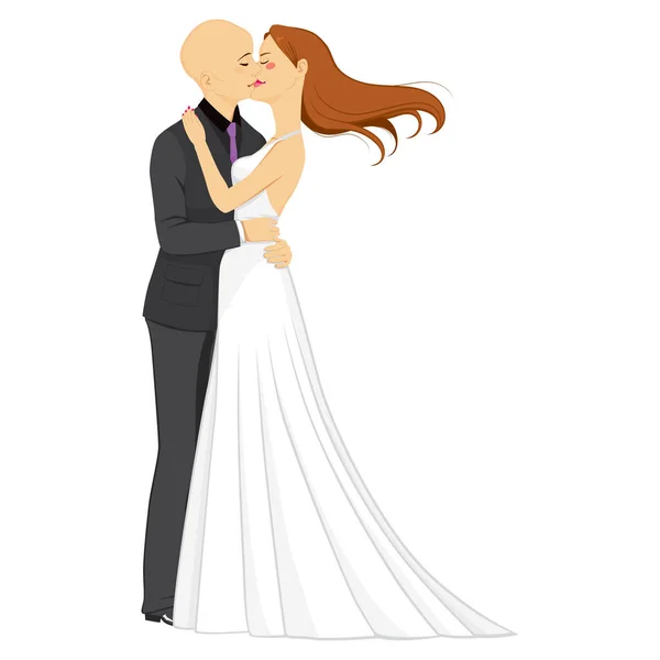 Homem Mulher Casal Abraçando Beijando Com Paixão Amor Seu Dia —  Vetores de Stock