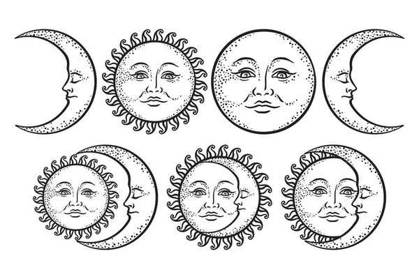Boho Moon Sun Royalty Free Boho Moon Sun Vector Images Drawings Depositphotos