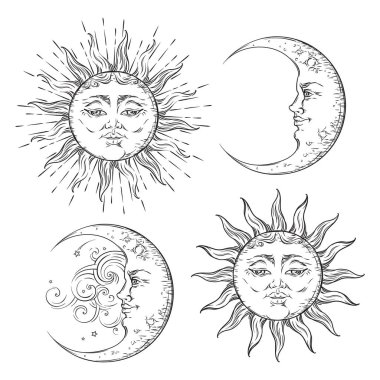 Boho Moon Free Vector Eps Cdr Ai Svg Vector Illustration Graphic Art