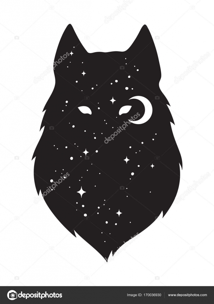 Silhuetas De Lobo Impressão De Etiqueta Isolada Ou Desenho De Tatuagem  Ilustração Vetorial Totem Pagão Arte Espiritual Familiar Wicca PNG , Cabeça  De Lobo, Lobo De Fogo, Lobisomem Imagem PNG e Vetor