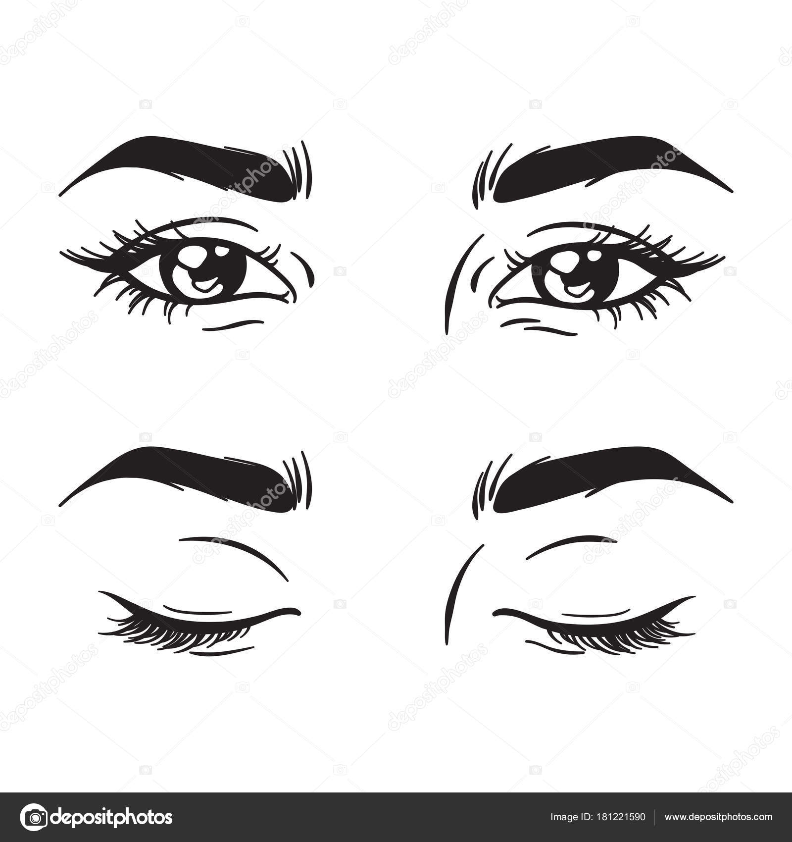 Blank Eye Makeup Template