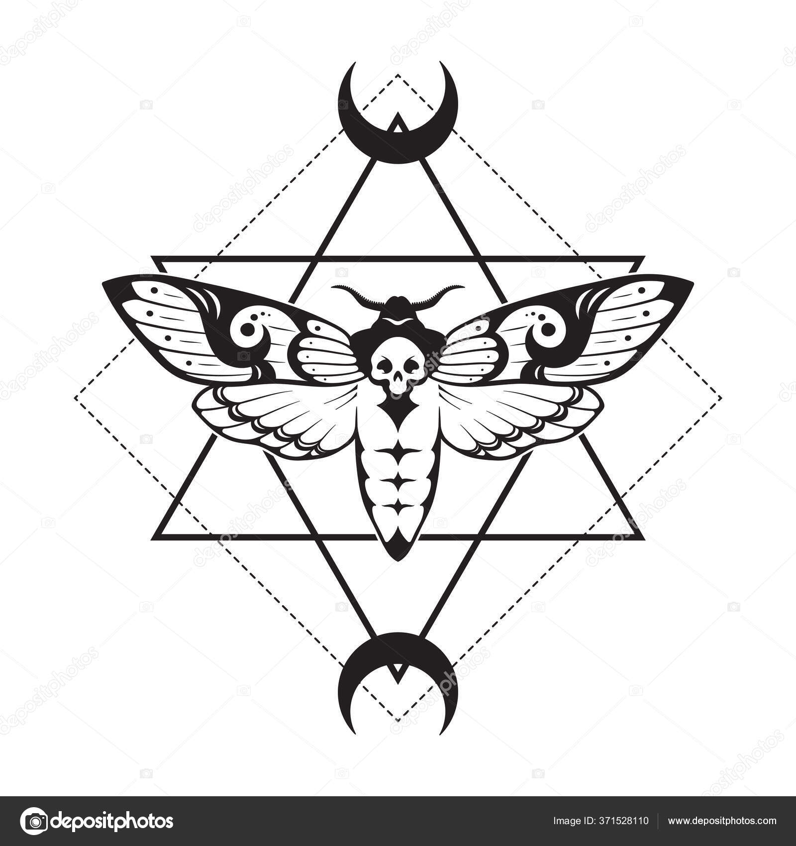 죽음의 매머드와 기하학 손으로 디자인 일러스트 스톡 벡터 - ©Croisy 371528110, image size:1600x1700