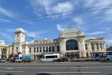 St. Petersburg, Rusya - 11 Temmuz 2016: Vitebsk raillway istasyonu görünümünü