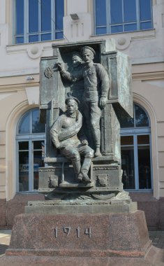 St. Petersburg, Rusya - 11 Temmuz 2016: Bir anıt 