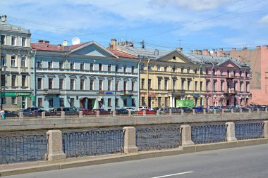 St. Petersburg, Rusya - 17 Temmuz 2016: Poltoratsky bir görünümünü ' yaz güneşli günde konut  