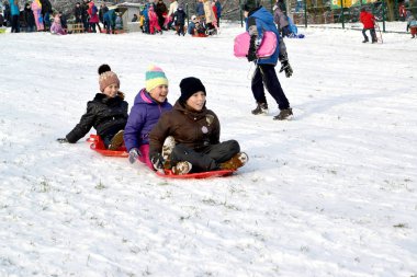 Kaliningrad, Rusya Federasyonu - 04 Aralık 2016: Gidin çocuklar 