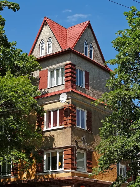 Kaliningrad. Německá budova z počátku Xx století — Stock fotografie