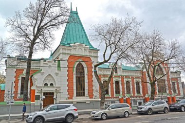 Moskova, Rusya - 17 Nisan 2017: Devlet Merkezi Tiyatro Müzesi, A. A. Bakhrushin