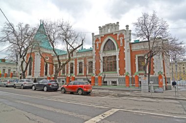 Moskova, Rusya - 17 Nisan 2017: Görünüm, devlet Merkezi Tiyatro Müzesi, A. A. Bakhrushin