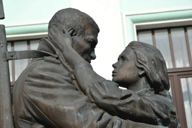 Moscow, Rusya Federasyonu - 24 Nisan 2017: Bir anıt parçası 