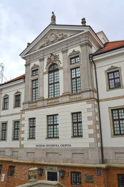 波兰华沙-2014 年 8 月 27 日︰ 片段的肖邦博物馆建设 — 图库照片