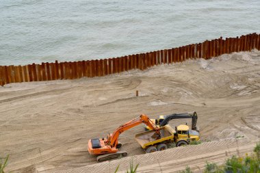 Bina ekipman Baltık Denizi kıyısında güçlendirilmesi banka koruma