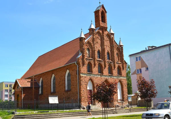 Braniewo, Polen - 07 juni 2016: Ukrainska Greco-katolska kyrkan av den heliga treenigheten — Stockfoto