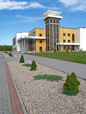 Baltiysk, Rusya - 05 Ağustos 2011: Spor sörf karmaşık. Rus metin 