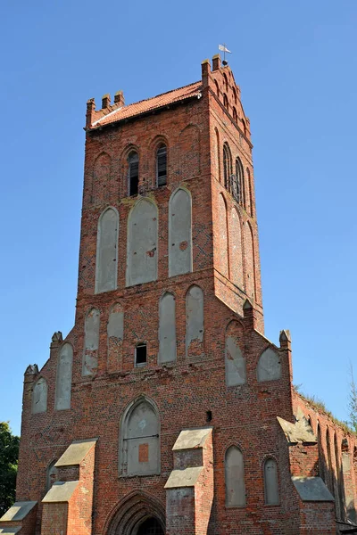 Igreja Luterana de Gerdauen (1345). Zheleznodorozhny, região de Kaliningrado — Fotografia de Stock